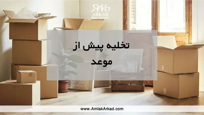 تخلیه پیش از موعد توسط مستأجر و موجر