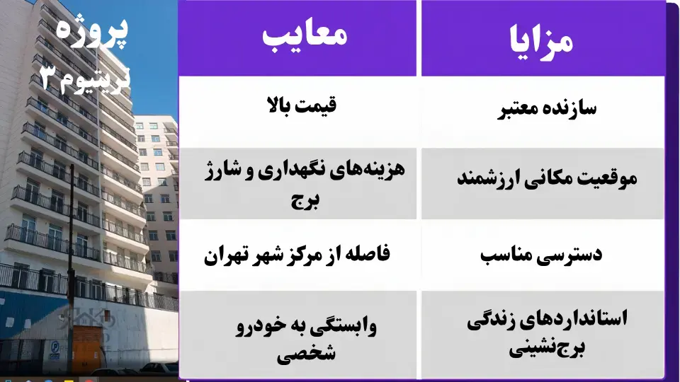 مزایا و معایب برج تریتوم 3