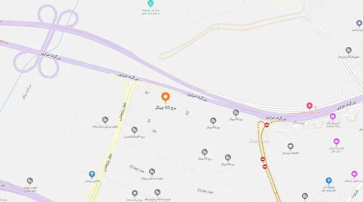 برج G3 در پهنه B شهرک چیتگر (سروستان)